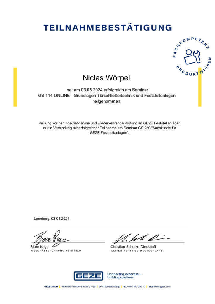 zertifikat-geze-feststellanlagen zertifikat geze feststellanlagen